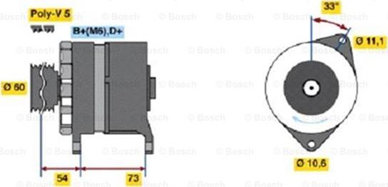 BOSCH 0 986 037 160 - Генератор mashina-shop.ru