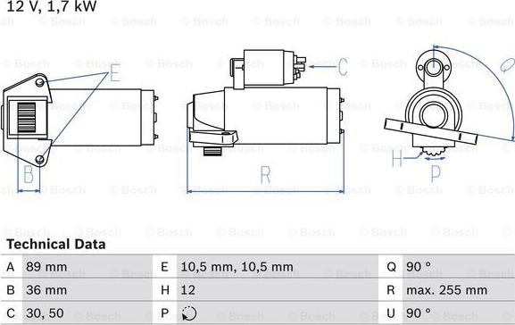 BOSCH 0 986 025 830 - Стартер mashina-shop.ru