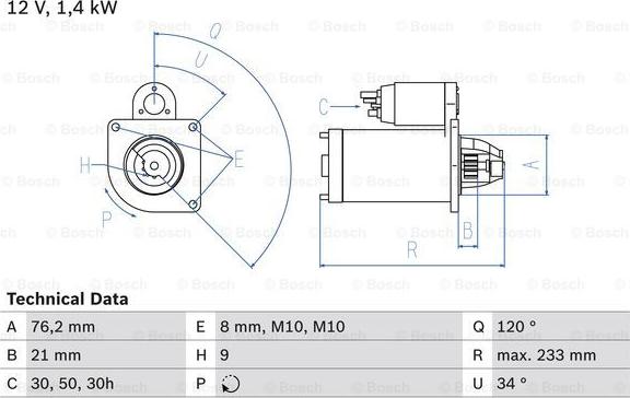 BOSCH 0 986 026 220 - Стартер mashina-shop.ru