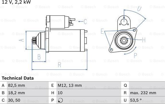 BOSCH 0 986 020 601 - Стартер mashina-shop.ru