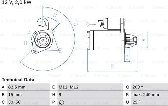 BOSCH 0 986 021 610 - Стартер mashina-shop.ru