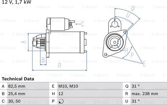 BOSCH 0 986 021 360 - Стартер mashina-shop.ru