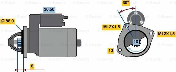 BOSCH 0 986 023 900 - Стартер mashina-shop.ru