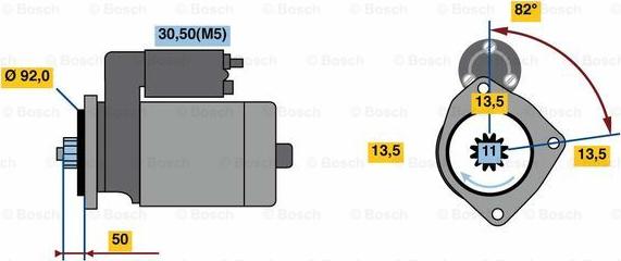 BOSCH 0 986 023 590 - Стартер mashina-shop.ru