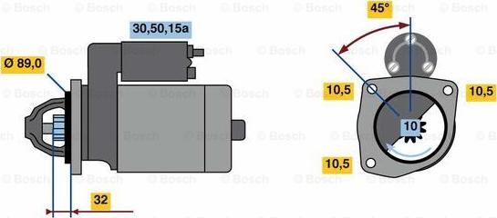 BOSCH 0 986 023 820 - Стартер mashina-shop.ru