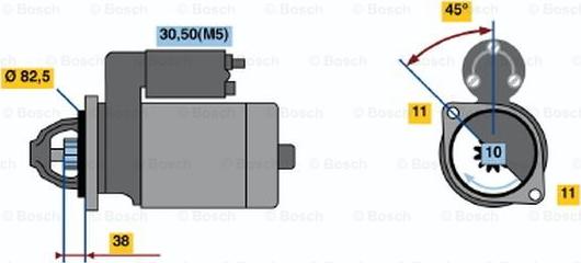 BOSCH 0 986 022 520 - Стартер mashina-shop.ru