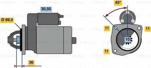 BOSCH 0 986 022 680 - Стартер mashina-shop.ru