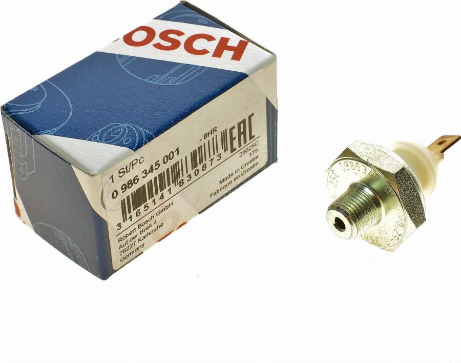 BOSCH 0 986 345 001 - Датчик, давление масла mashina-shop.ru