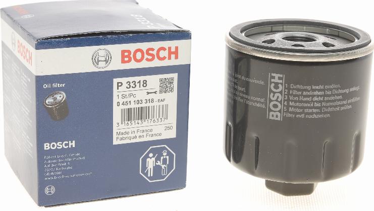 BOSCH 0 451 103 318 - Масляный фильтр mashina-shop.ru