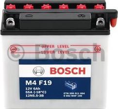 BOSCH 0092M4F190 - Стартерная аккумуляторная батарея, АКБ mashina-shop.ru