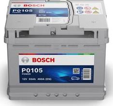 BOSCH 0 092 P01 050 - Стартерная аккумуляторная батарея, АКБ mashina-shop.ru