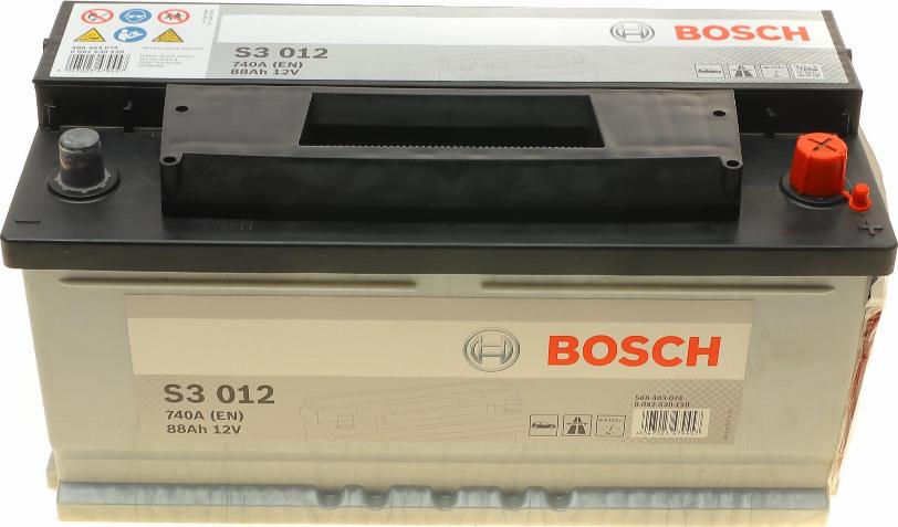 BOSCH 0 092 S30 120 - Стартерная аккумуляторная батарея, АКБ mashina-shop.ru