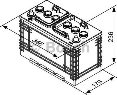 BOSCH 0 092 T30 370 - Стартерная аккумуляторная батарея, АКБ mashina-shop.ru