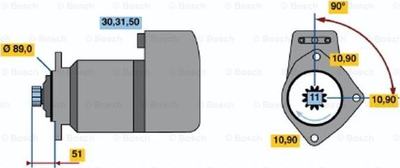 BOSCH 0 001 417 068 - Стартер mashina-shop.ru