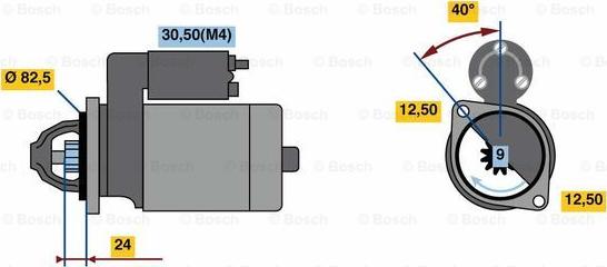 BOSCH 0 001 109 359 - Стартер mashina-shop.ru