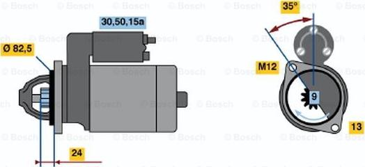 BOSCH 0 001 108 026 - Стартер mashina-shop.ru