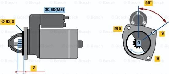 BOSCH 0 001 108 162 - Стартер mashina-shop.ru