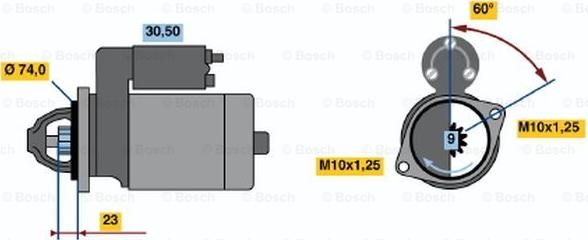 BOSCH 0 001 108 118 - Стартер mashina-shop.ru