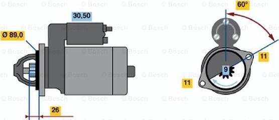 BOSCH 0 001 108 131 - Стартер mashina-shop.ru