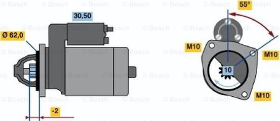 BOSCH 0 986 016 930 - Стартер mashina-shop.ru