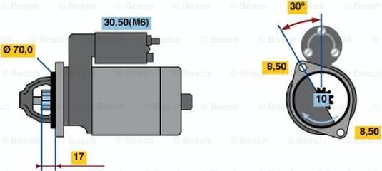 BOSCH 0 001 115 008 - Стартер mashina-shop.ru