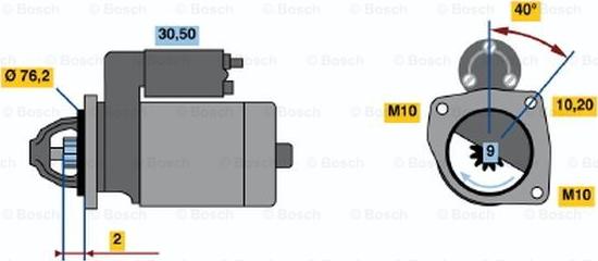 BOSCH 0 001 115 002 - Стартер mashina-shop.ru