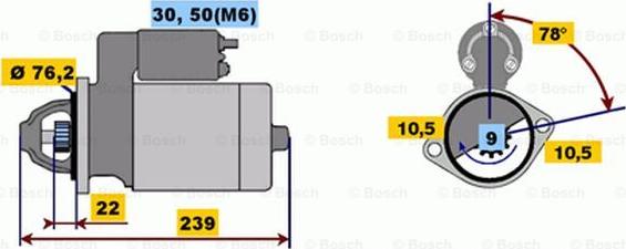 BOSCH 0 001 115 012 - Стартер mashina-shop.ru