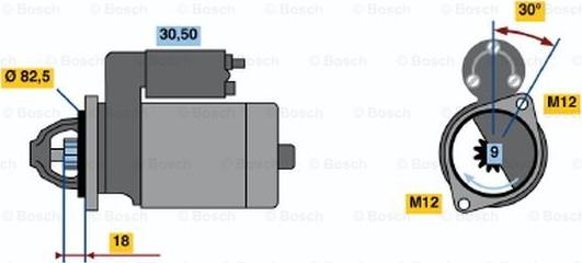 BOSCH 0 001 110 138 - Стартер mashina-shop.ru