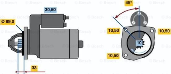 BOSCH 0 001 367 022 - Стартер mashina-shop.ru