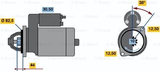 BOSCH 0 001 314 047 - Стартер mashina-shop.ru