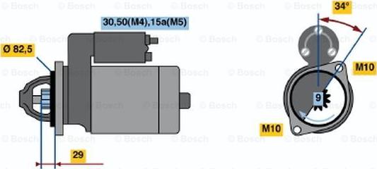 BOSCH 0 001 314 027 - Стартер mashina-shop.ru