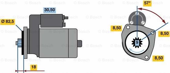 BOSCH 0 001 312 108 - Стартер mashina-shop.ru