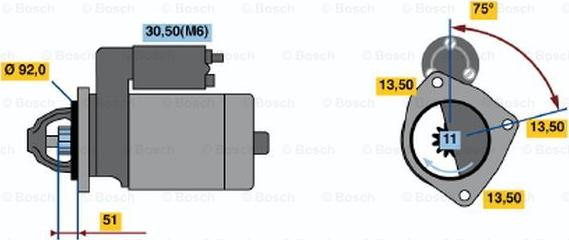 BOSCH 0 001 372 005 - Стартер mashina-shop.ru