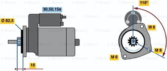 BOSCH 0 001 208 711 - Стартер mashina-shop.ru