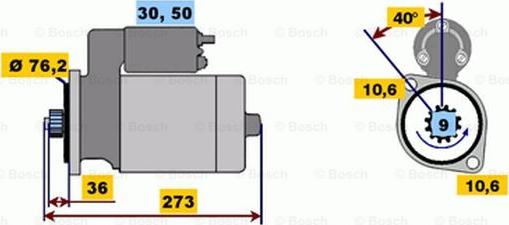 BOSCH 0 001 218 148 - Стартер mashina-shop.ru