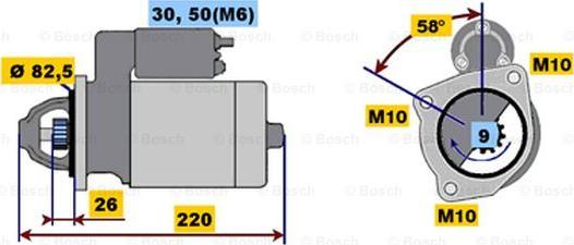 BOSCH 0 001 218 154 - Стартер mashina-shop.ru