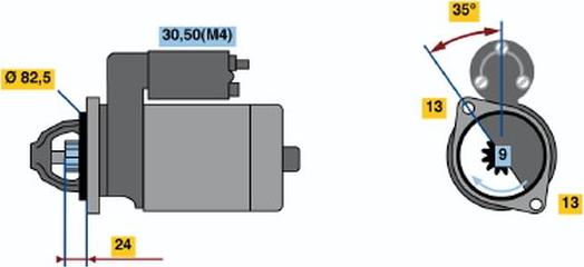 BOSCH 0 001 218 776 - Стартер mashina-shop.ru