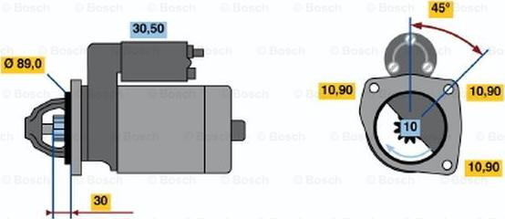 BOSCH 0 001 230 022 - Стартер mashina-shop.ru