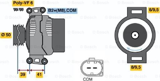 BOSCH 0 124 515 098 - Генератор mashina-shop.ru