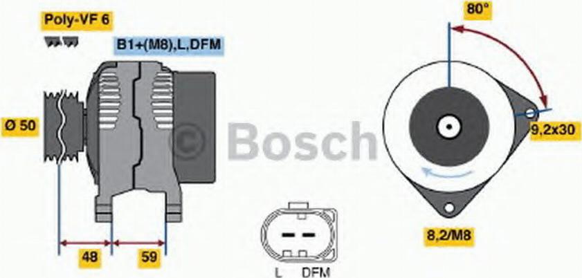 BOSCH 0124325142 - Генератор mashina-shop.ru