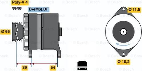 BOSCH 0 120 450 026 - Генератор mashina-shop.ru