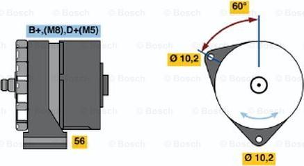 BOSCH 0 120 469 590 - Генератор mashina-shop.ru