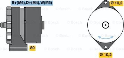 BOSCH 0 120 469 762 - Генератор mashina-shop.ru