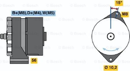 BOSCH 0 120 469 850 - Генератор mashina-shop.ru