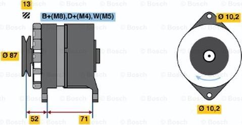 BOSCH 0 120 468 094 - Генератор mashina-shop.ru