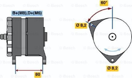 BOSCH 0 120 468 007 - Генератор mashina-shop.ru