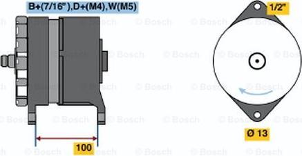 BOSCH 0 120 468 028 - Генератор mashina-shop.ru