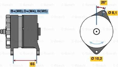 BOSCH 0 120 468 154 - Генератор mashina-shop.ru