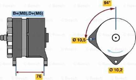 BOSCH 0 120 468 102 - Генератор mashina-shop.ru