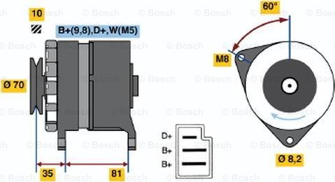 BOSCH 0 986 034 200 - Генератор mashina-shop.ru